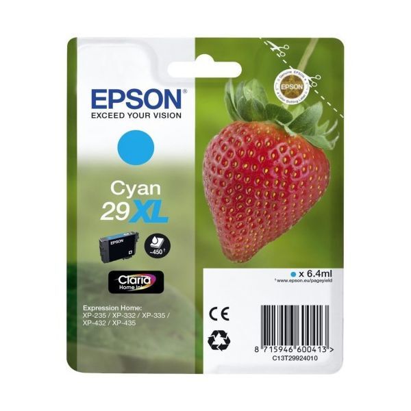 Epson-Tusz-oryginalny-T29XL-Stylus-XP235-Cyan
