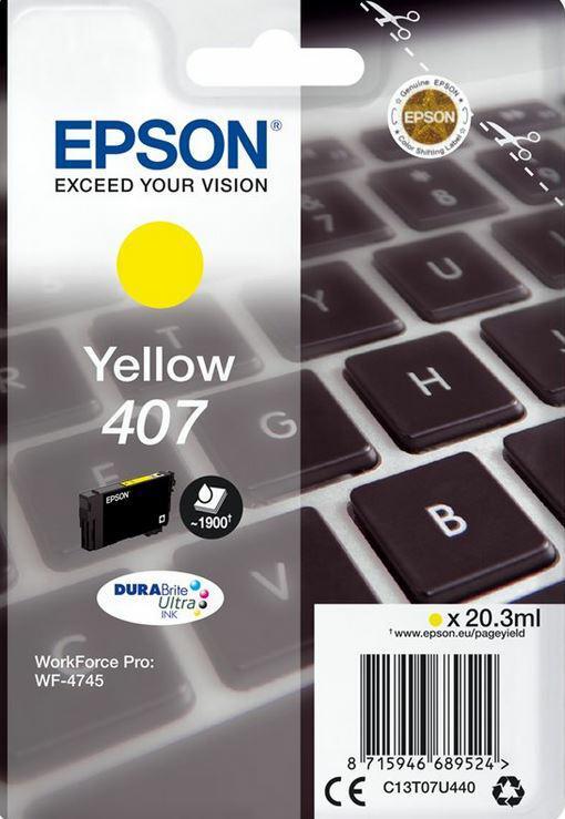 Epson-Tusz-oryginalny-WF-4745-C13T07U440-Yel.-407XL-1900-stron