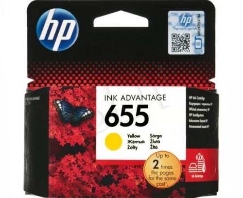 HP-3525-Tusz-oryginalny-nr-655-CZ112AE-Yellow-600str