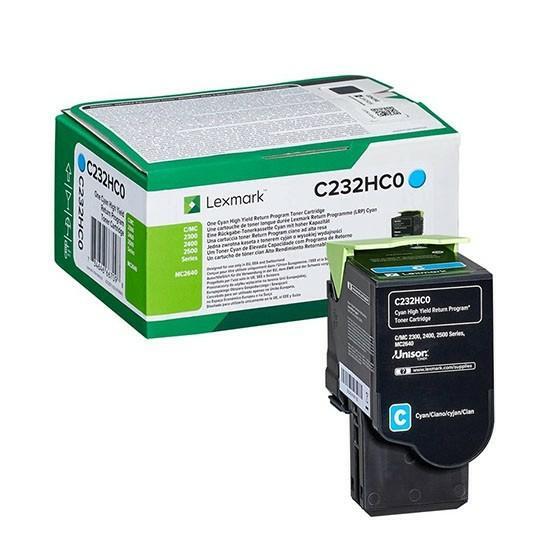 Lexmark-Toner-oryginalny-C232HC0-Cyan-2.3K