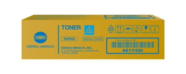 Minolta-Toner-oryginalny-TNP-92C-AE1Y450-Cyan-4000