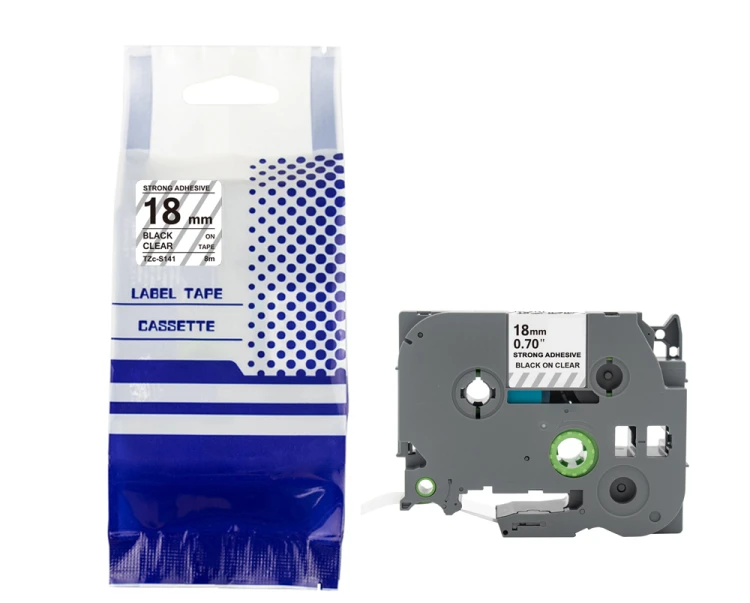 Tasma-BROTHER-TZe-S141-18mm-x-8m-czarny-na-przezroczystym-zamiennik