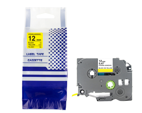 Tasma-BROTHER-TZE-S631-12mm-x-8m-czarny-na-zoltym-zamiennik
