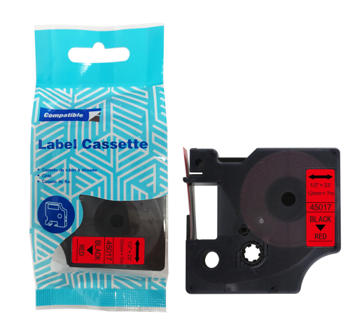 Tasma-DYMO-D1-45017-12mm-x-7m-S0720570-czarny-na-czerwonym-zamiennik