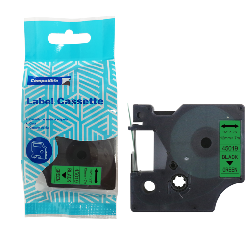 Tasma-DYMO-D1-45019-12mm-x-7m-S0720590-czarny-na-zielonym-zamiennik