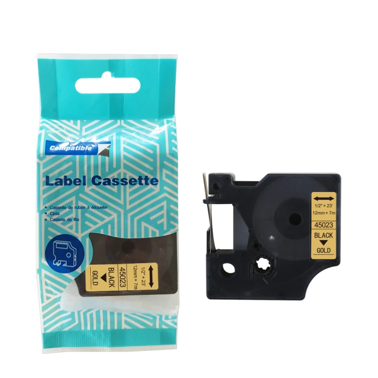 Tasma-DYMO-D1-45023-12mm-x-7m-S0720630-czarny-na-zlotym-zamiennik