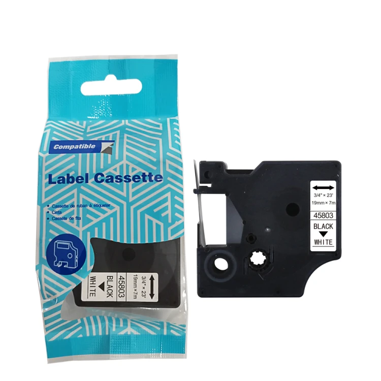 Tasma-DYMO-D1-45803-19mm-x-7m-S0720830-czarny-na-bialym-zamiennik