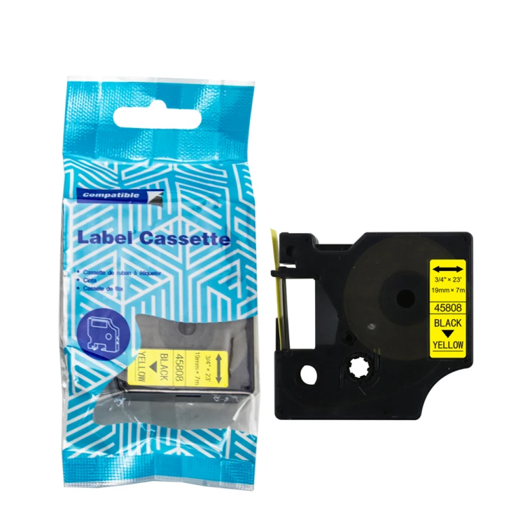 Tasma-DYMO-D1-45808-19mm-x-7m-S0720880-czarny-na-zoltym-zamiennik