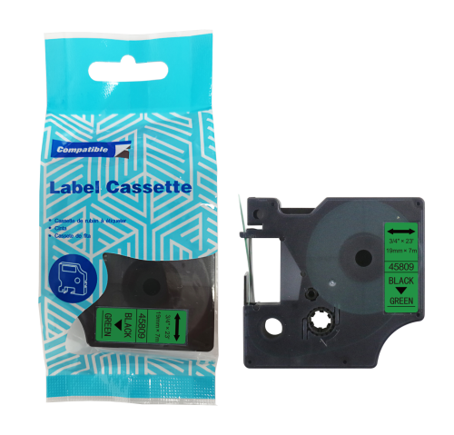 Tasma-DYMO-D1-45809-19mm-x-7m-S0720890-czarny-na-zielonym-zamiennik