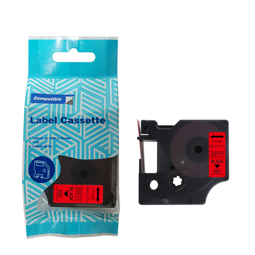 Tasma-DYMO-D1-53717-24mm-x-7m-S0720970-czarny-na-czerwonym-zamiennik