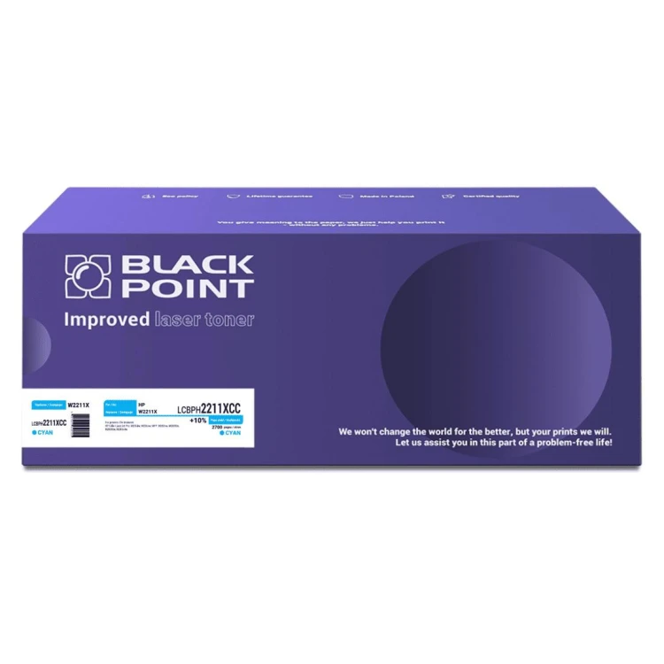 Toner-Black-Point-LCBPH2211XCC-Zastepuje-HP-W2211X-Wydajnosc-2700-stron-Kolor-Cyan-Chip-NEW
