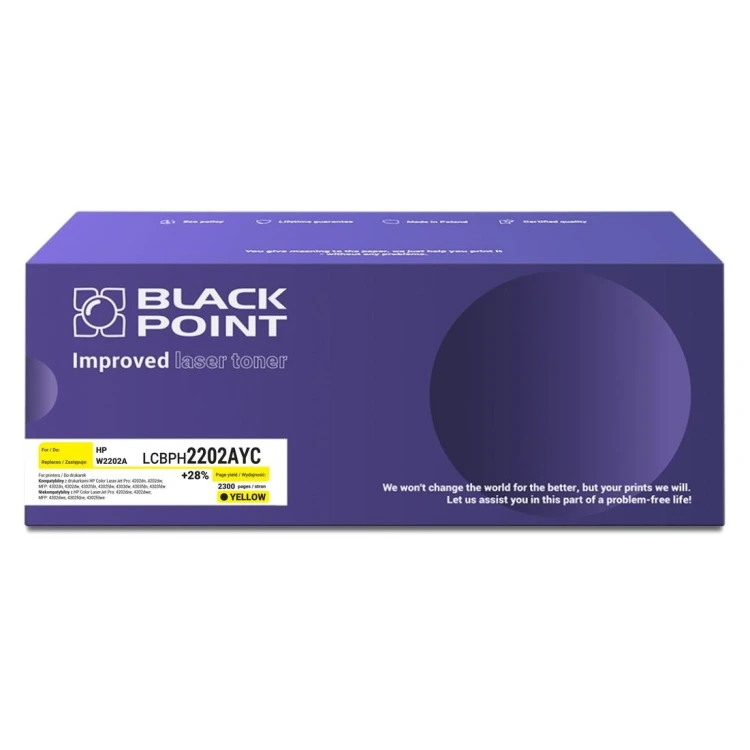 Toner Black Point LCBPH2202AYC Zamiennik  HP W2202A   2300 stron Yellow 4202 4302.jpg
