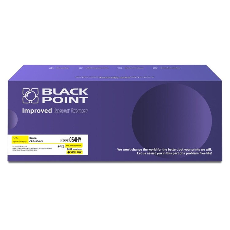 Black-Point-toner-LCBPC054HY-zamiennik-do-drukarki-Canon-MF641Cw-MF643Cd-MF645Cx-LBP623-LBP621-Canon-CRG-054Y-yellow