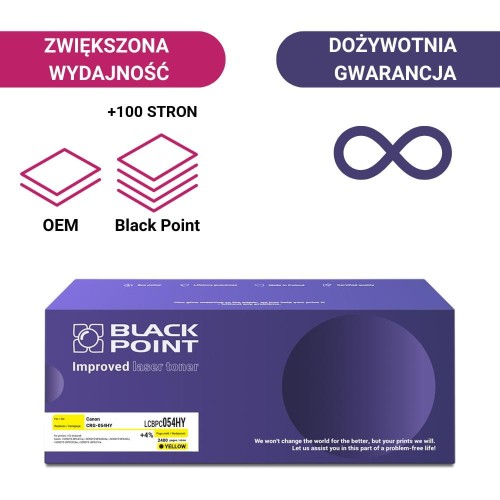 Black-Point-toner-LCBPC054HY-zamiennik-do-drukarki-Canon-MF641Cw-MF643Cd-MF645Cx-LBP623-LBP621-Canon-CRG-054Y-yellow
