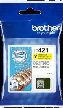 Brother-J1010-Tusz-oryginalny-LC421Y-Yellow